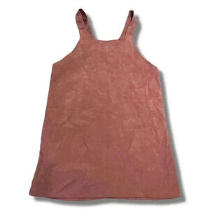 🌟 SHEIN Petite Corduroy Overall Dress Square Neck Size L 🌟